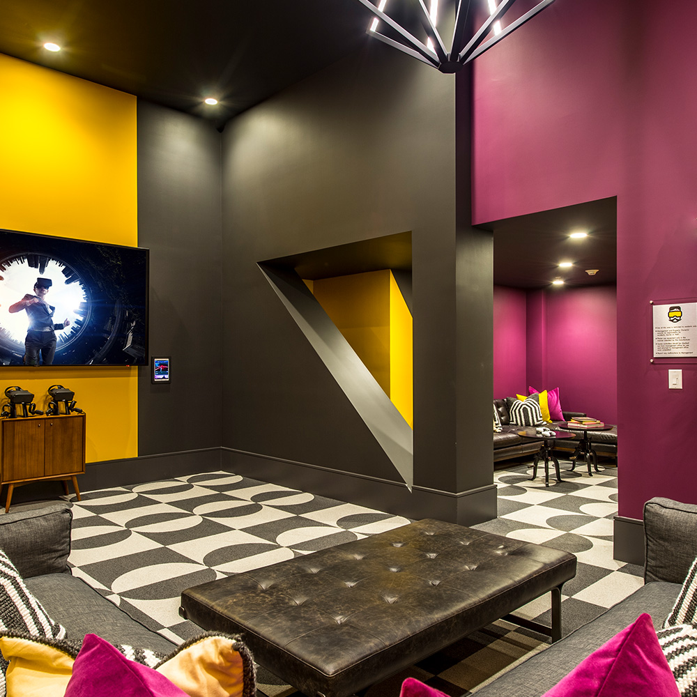 Virtual reality game room at Halstead Salem Station