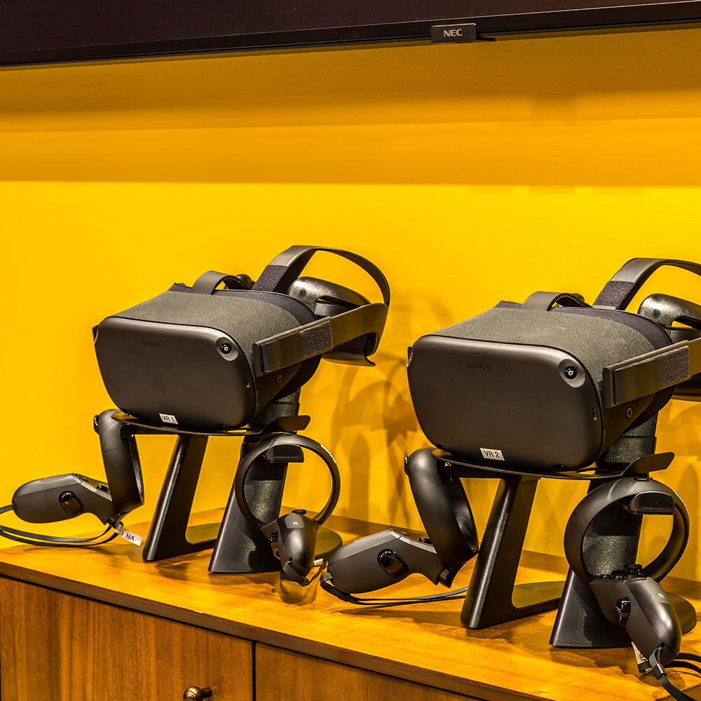 VR headsets for resident use at Halstead Salem Station